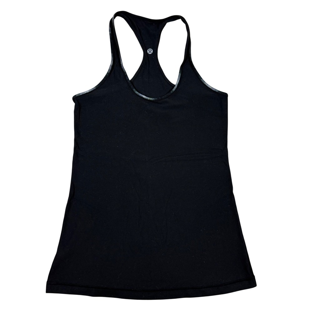 Lululemon Womens Tank Top Black Racerback‎ Size 6 Estimate Athletic Yoga Gym
